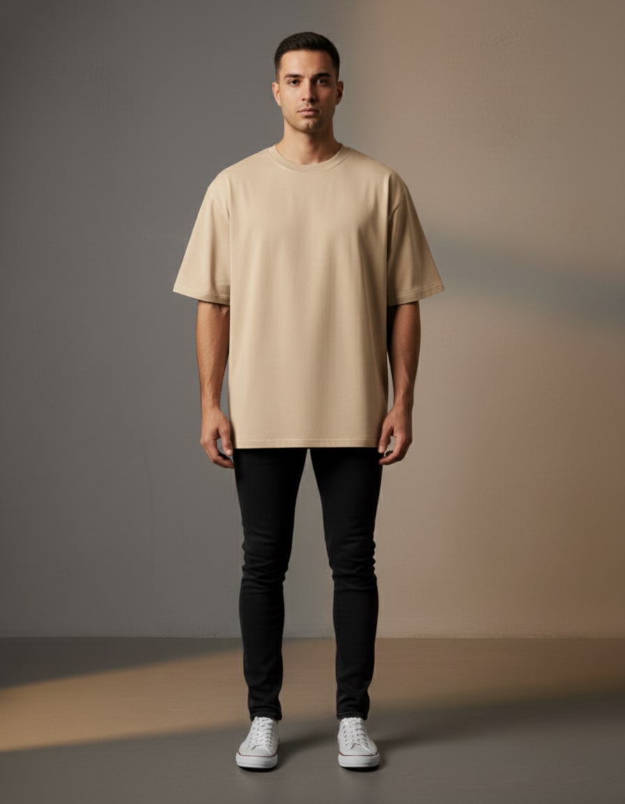 "Japanese Calligraphy" Oversized Graphic T-Shirt