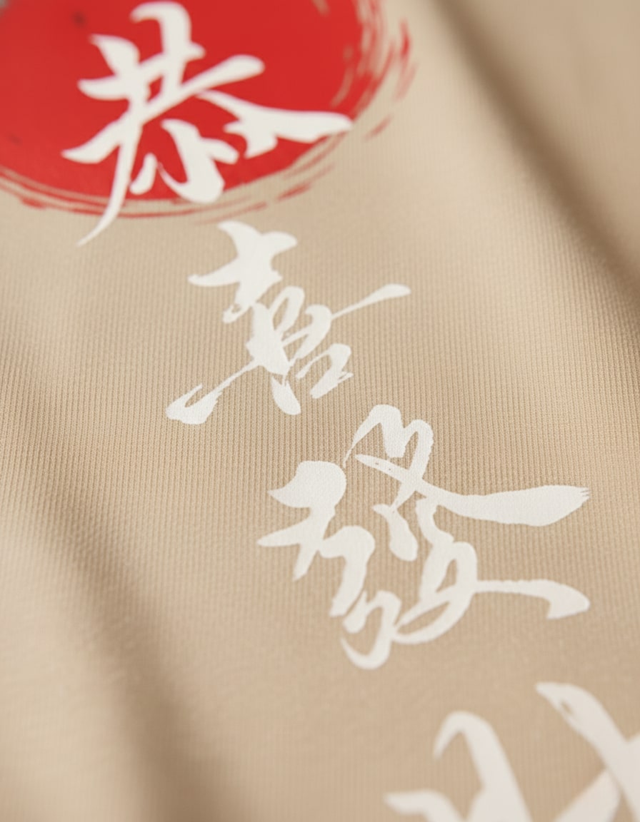 "Japanese Calligraphy" Oversized Graphic T-Shirt