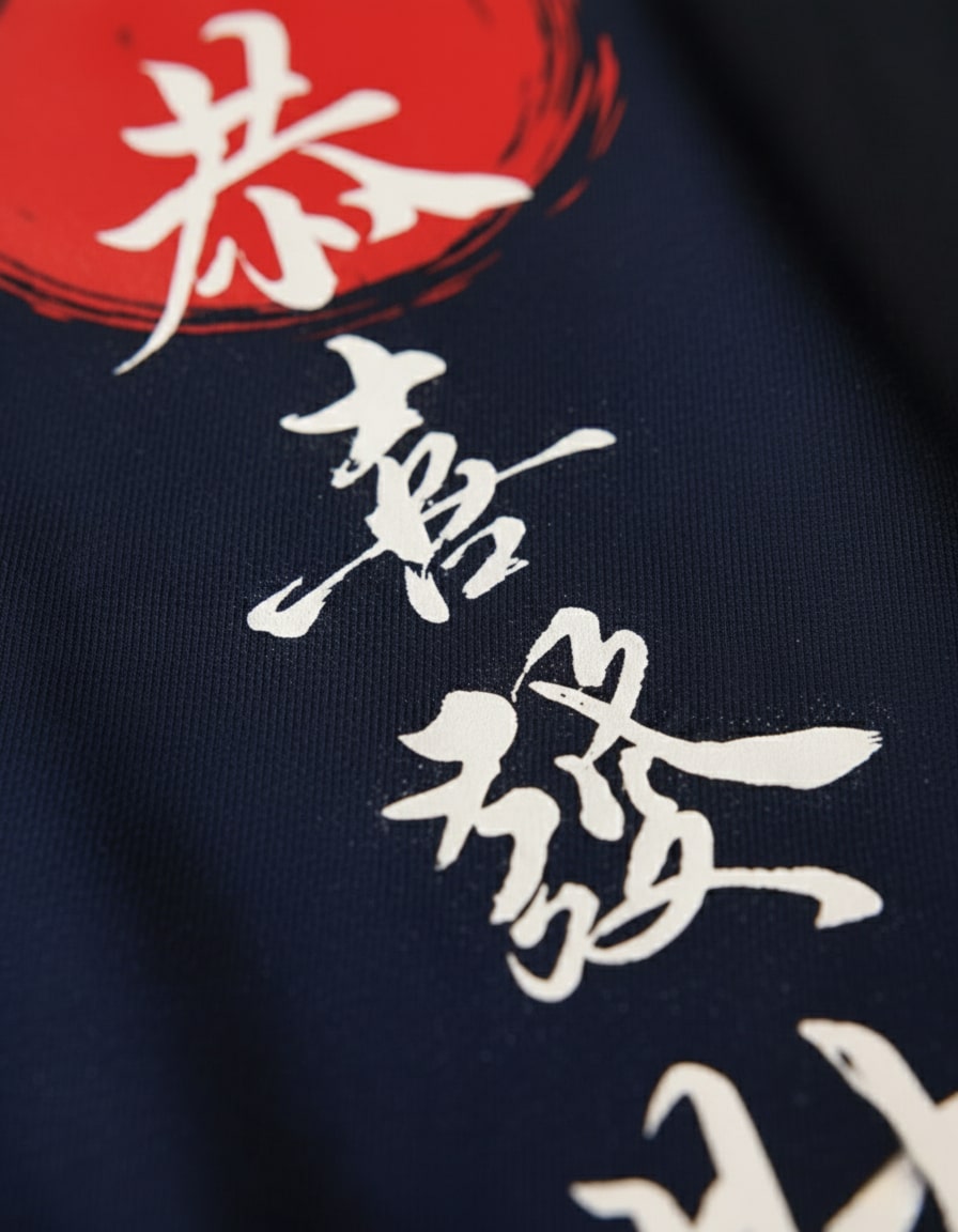 "Japanese Calligraphy" Oversized Graphic T-Shirt