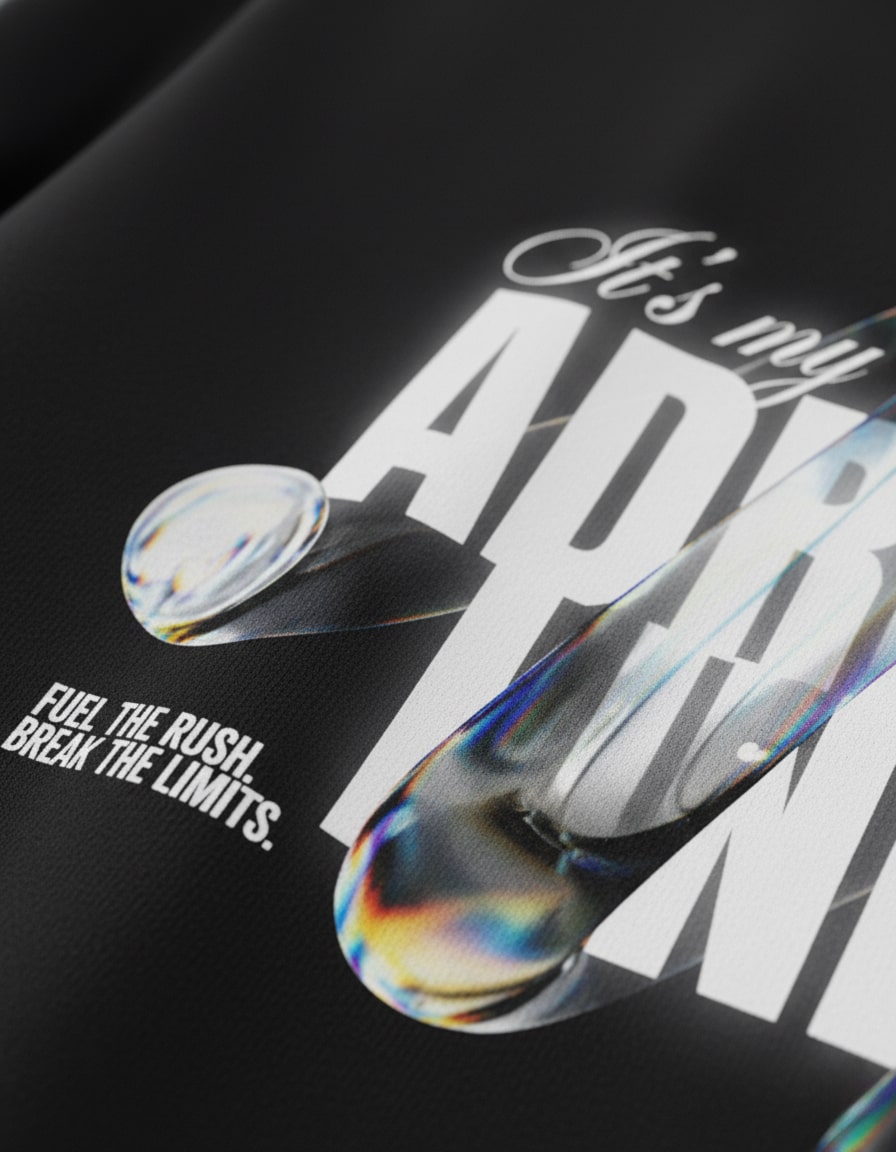 "Adrenaline" Regular Fit Graphic T-Shirt