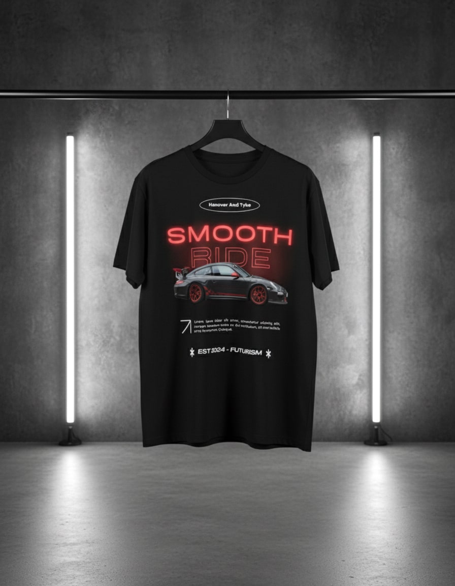"Smooth Ride" Regular Fit Graphic T-Shirt