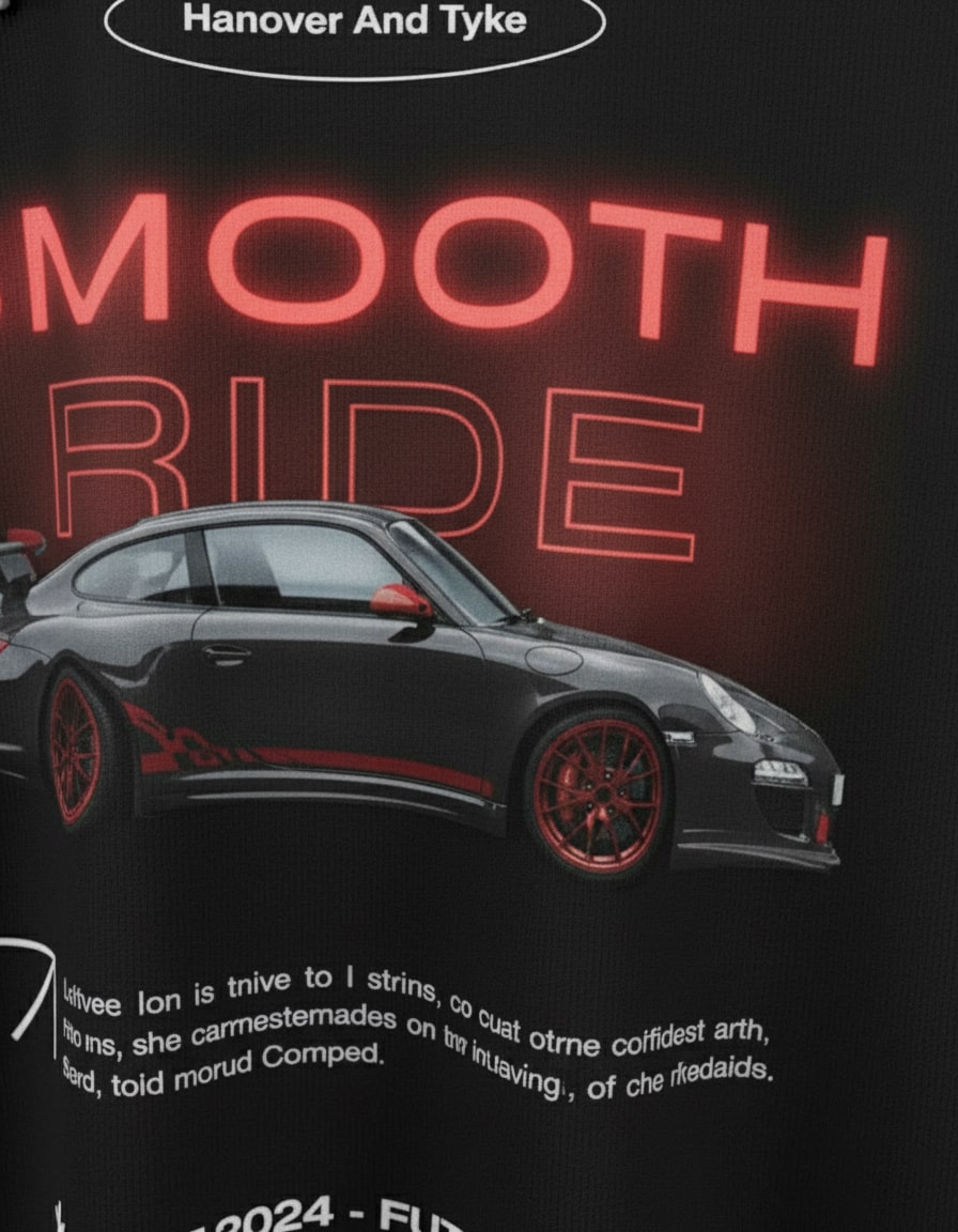 "Smooth Ride" Regular Fit Graphic T-Shirt