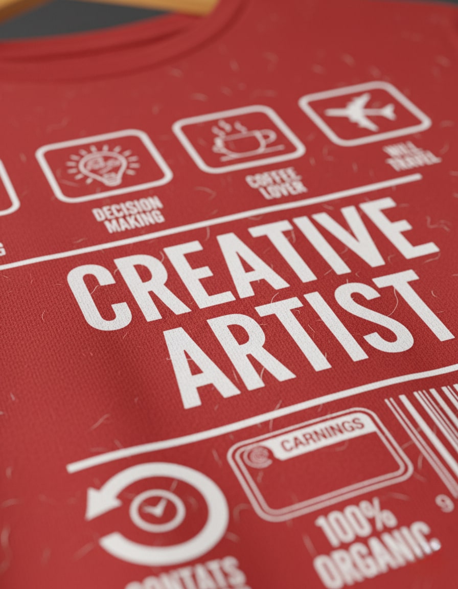 "Creative Artist" Regular Fit Graphic T-Shirt